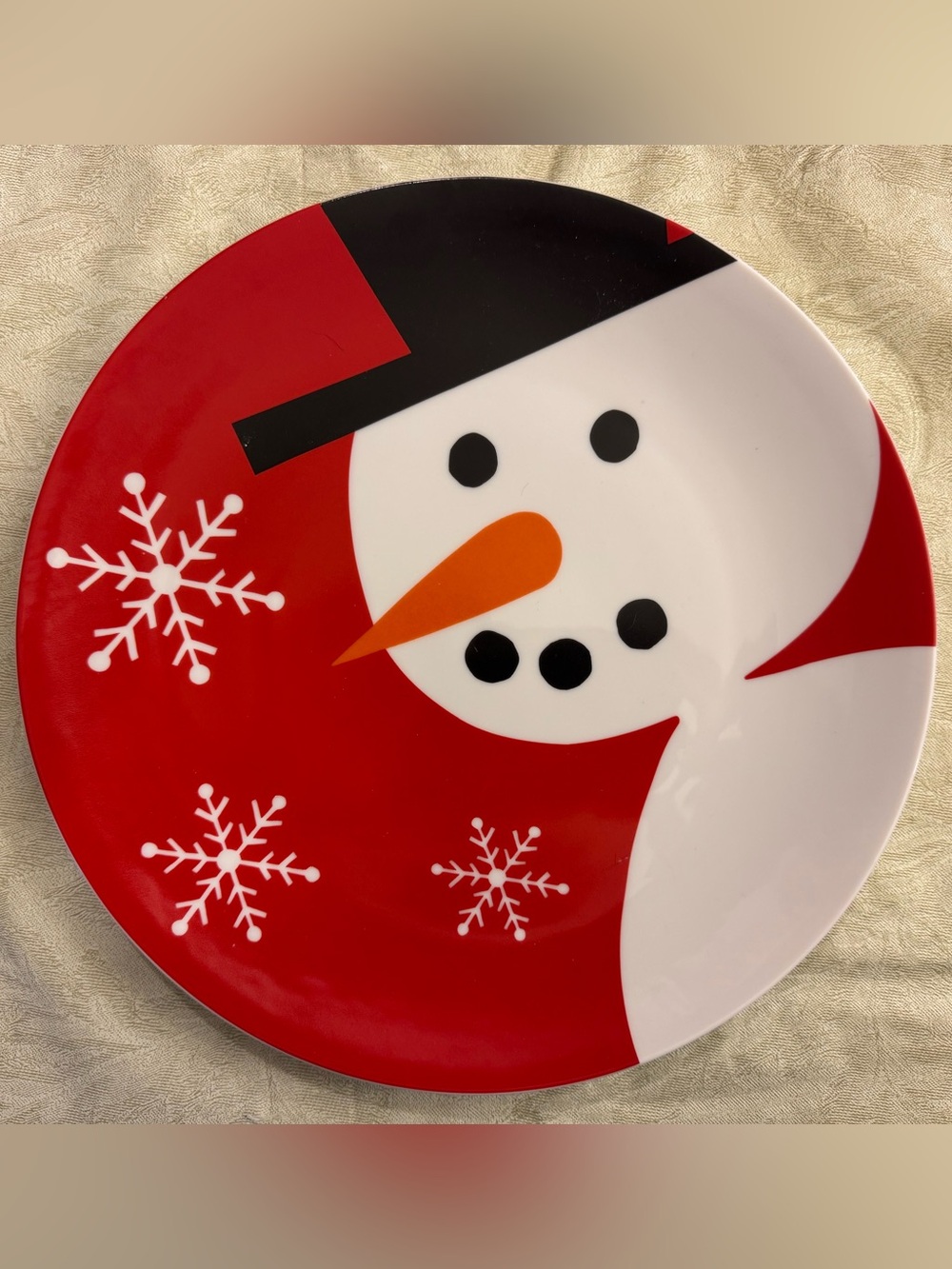 Craft & Barrel Snowman Platter 12” 413-771
